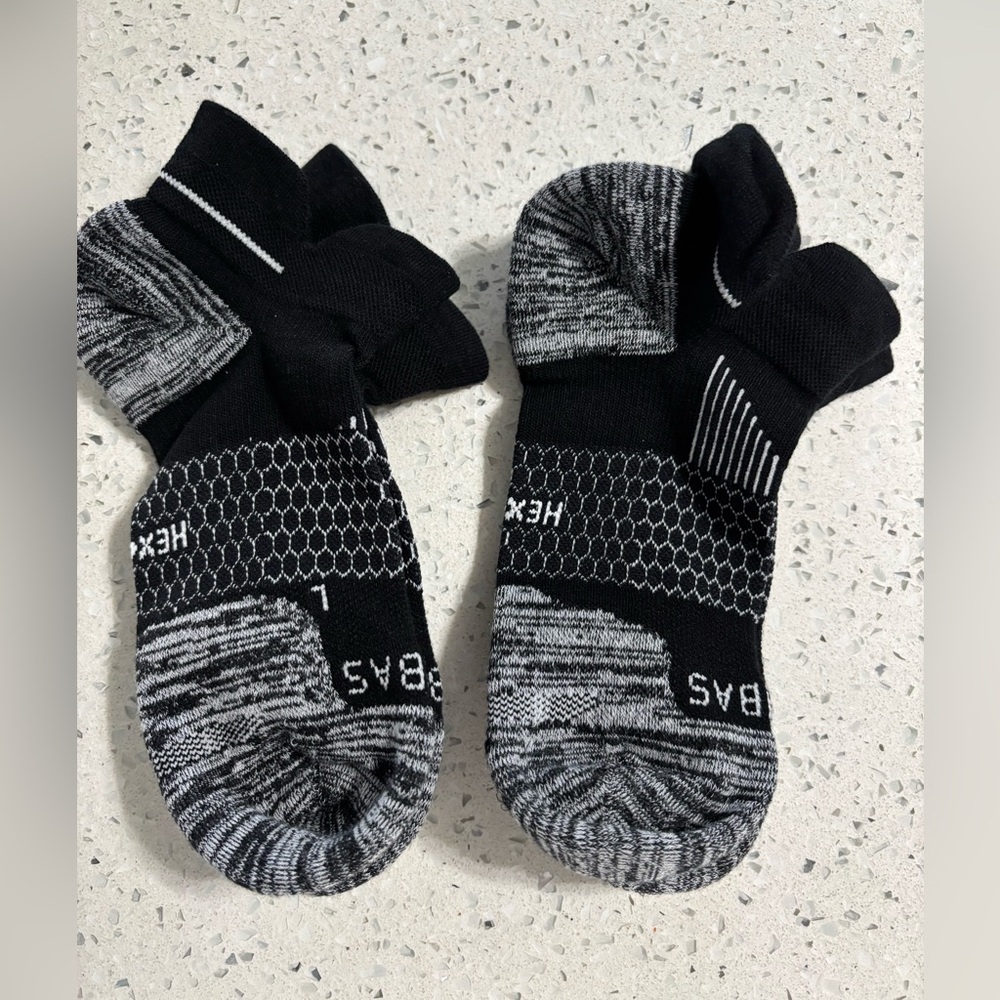 Bombas Black and Gray Men's Socks New